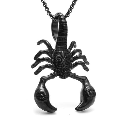 Scorpion Pendant Necklace 316L Stainless Steel Men Chain Necklace Fashion Men Jewelry