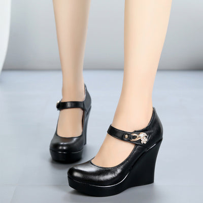 Platform high heel women shoes