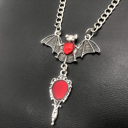 Necklace Women Girl Bat Cross Jewelry Retro